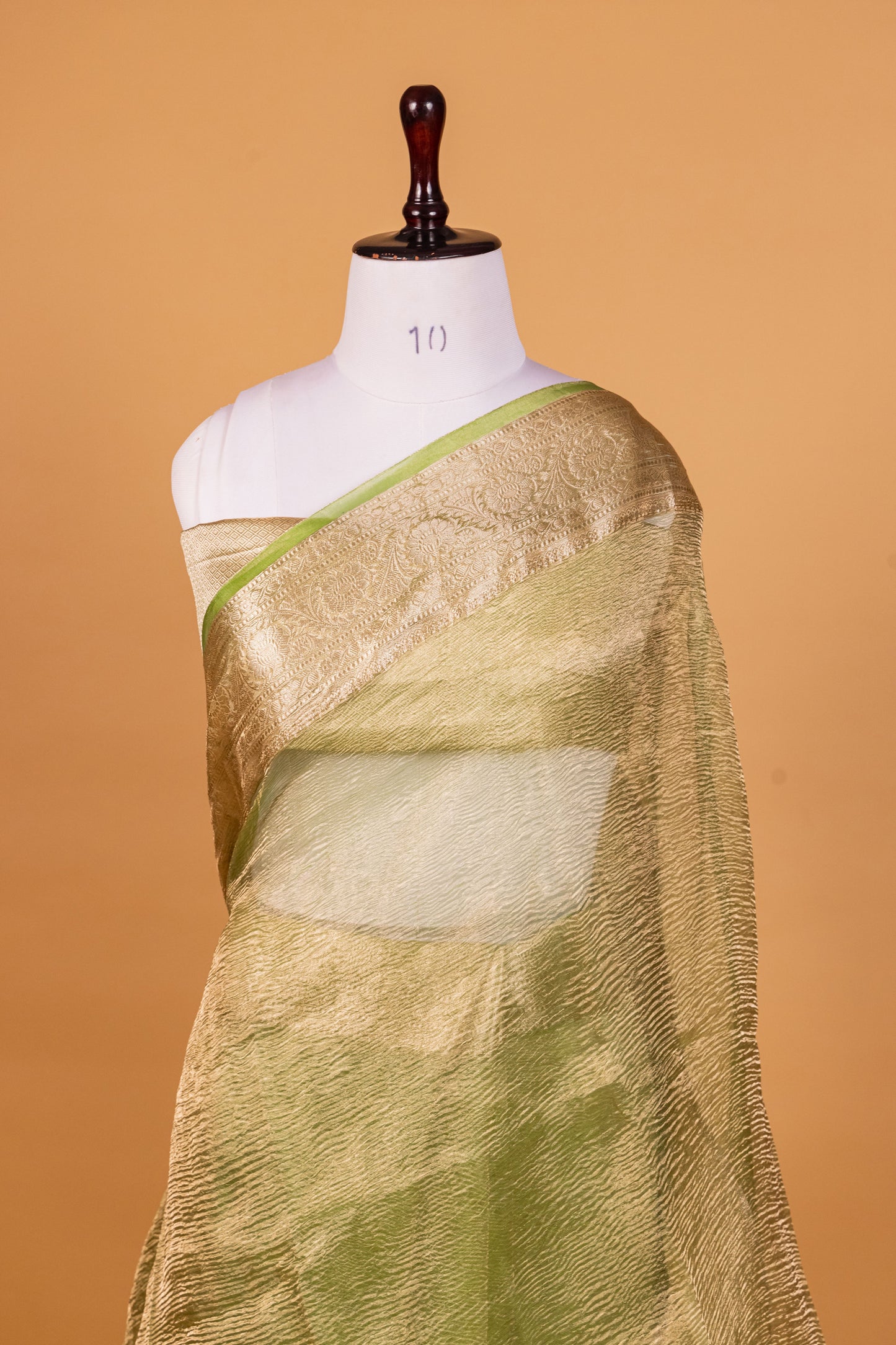 Turquise Blue Tissue Pure Silk Dyed Saree