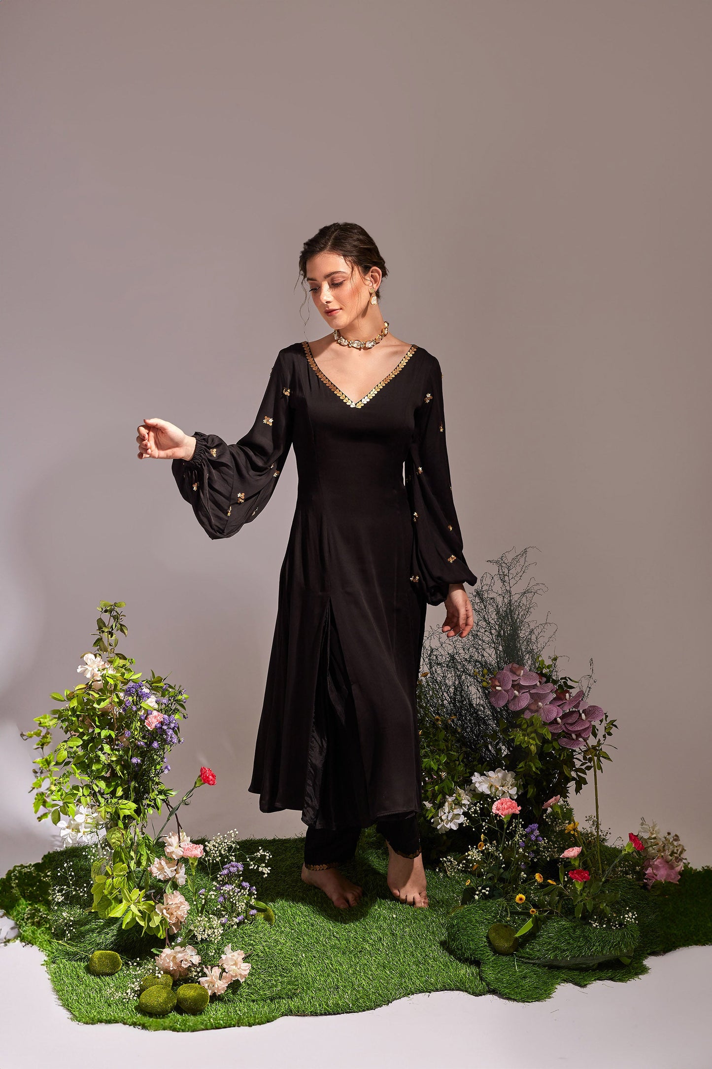 ANYA  Black Kurta