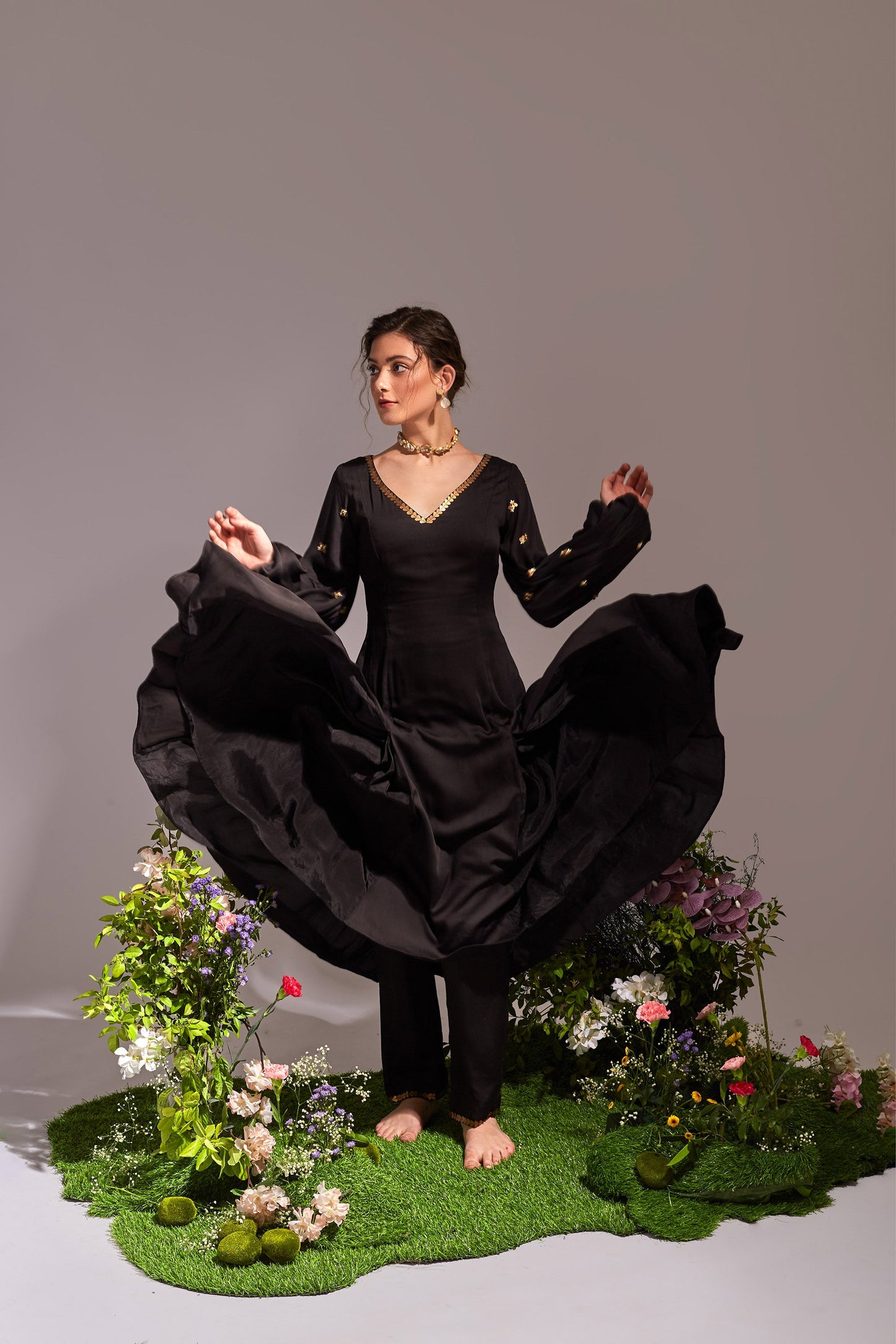 ANYA  Black Kurta