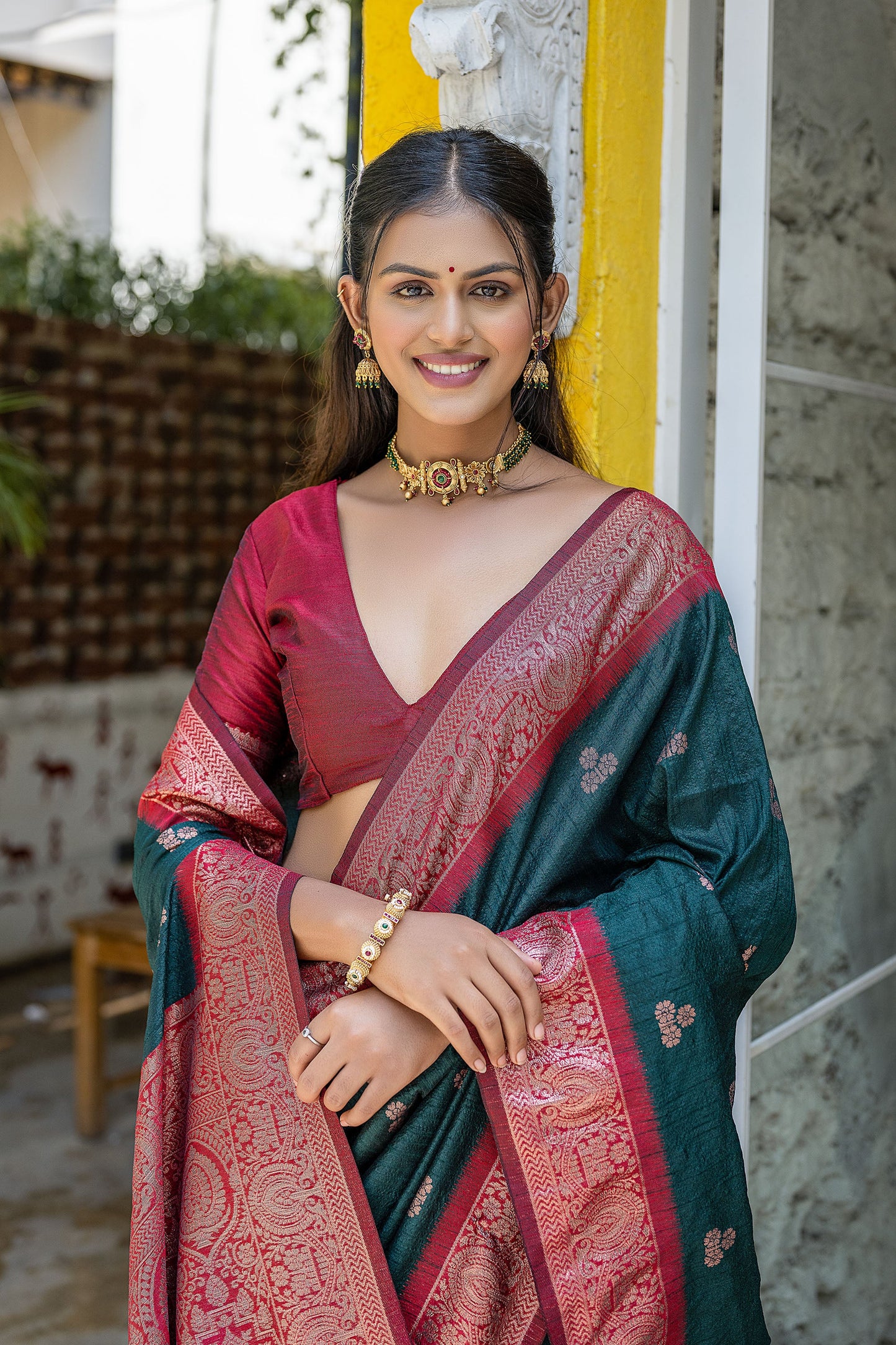 Green Vaishali Banarasi Silk Zari woven Handloom Saree