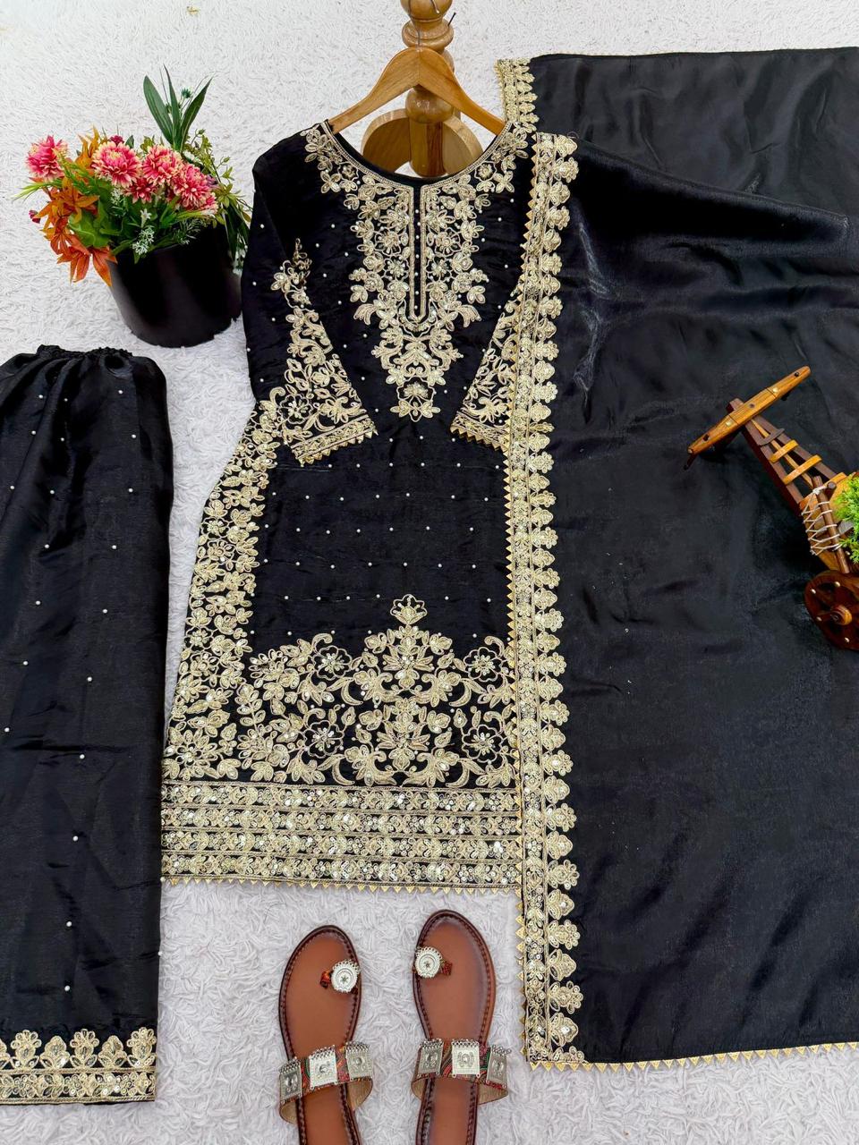 Designer Heavy Embroidery suit set