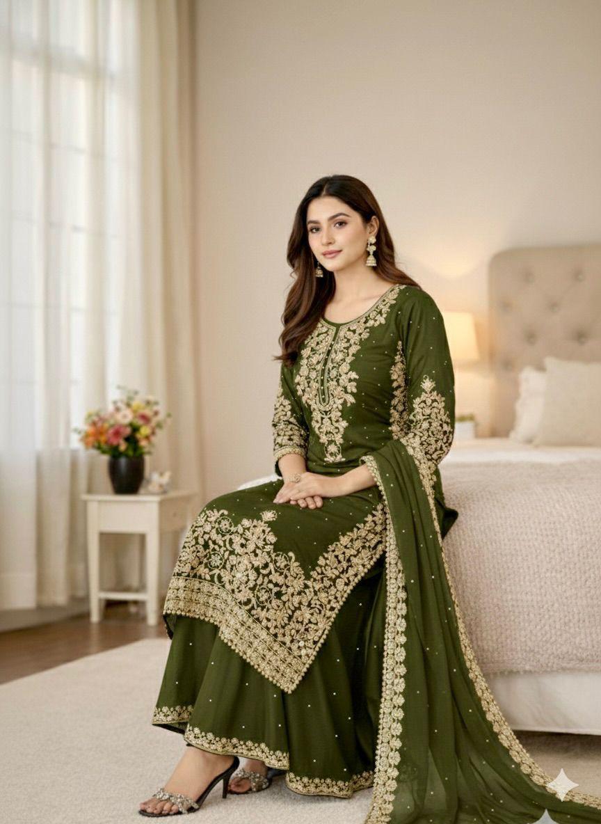 Designer Heavy Embroidery suit set