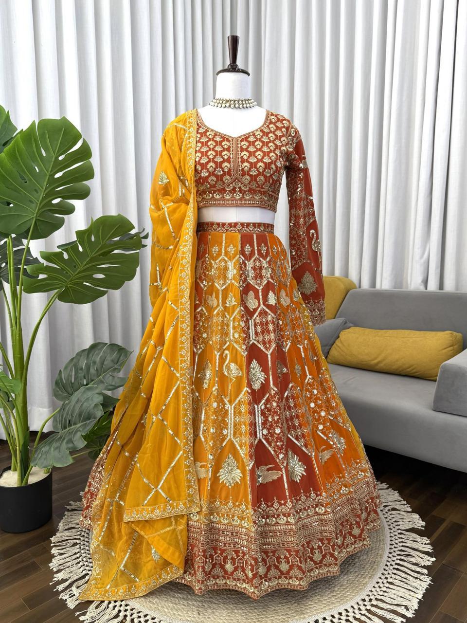 Heavy Embroidered Lehenga Choli