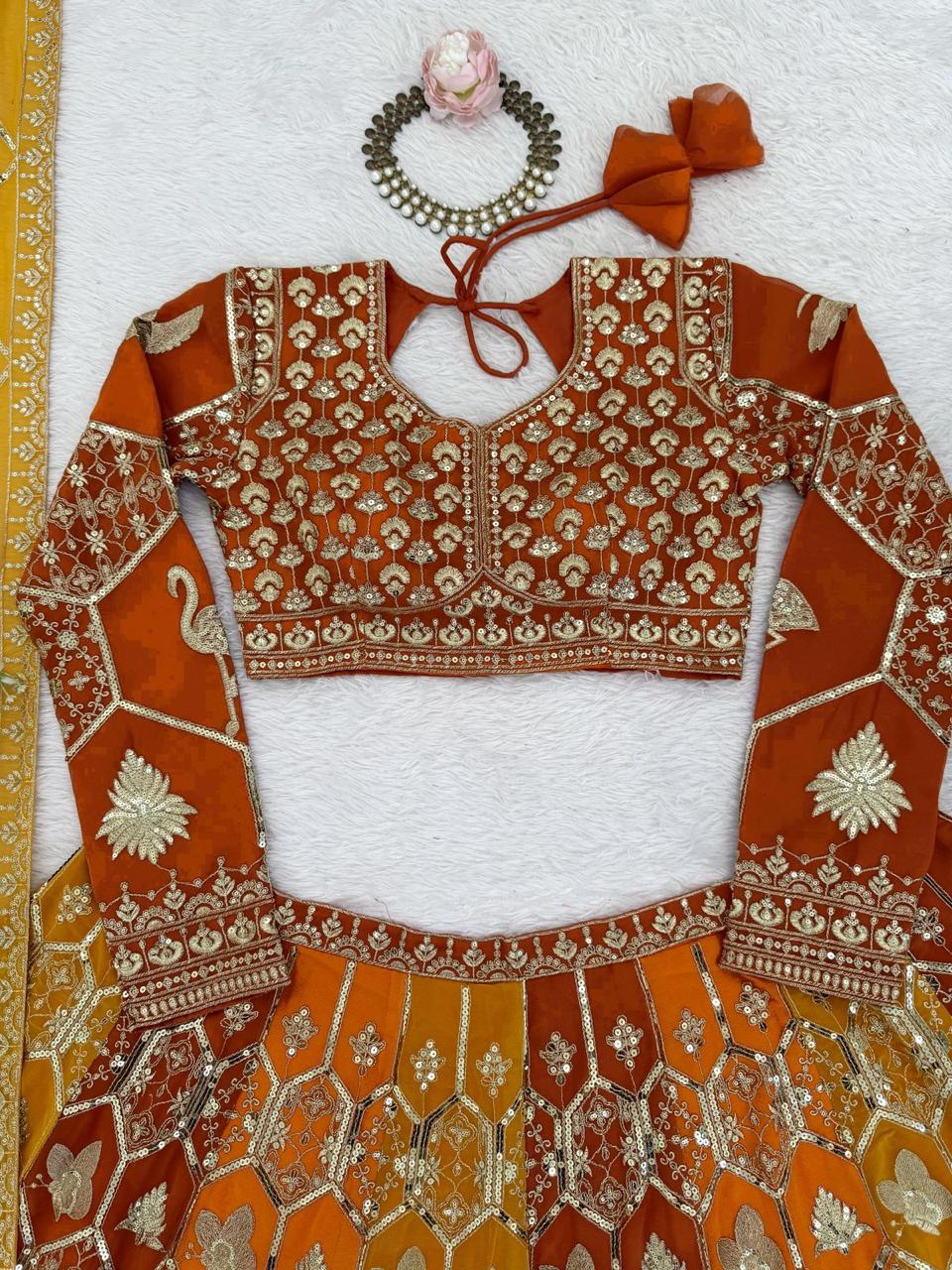 Heavy Embroidered Lehenga Choli