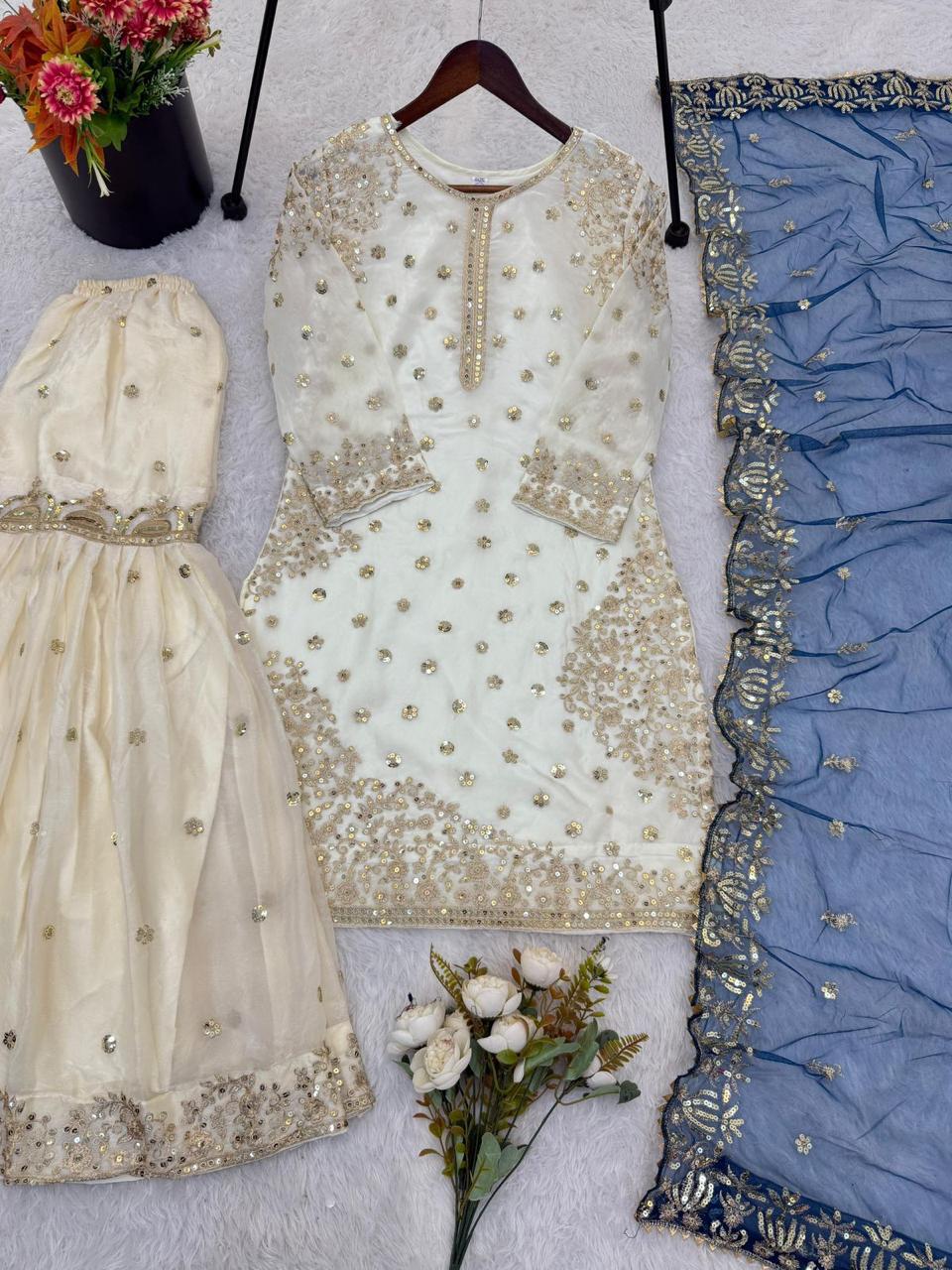 Fendy Silk Gharara Set