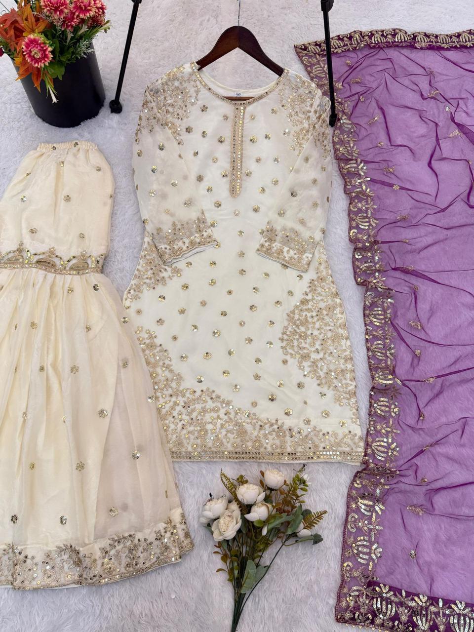 Fendy Silk Gharara Set