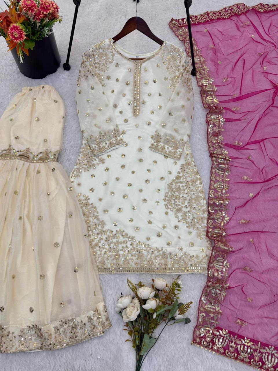 Fendy Silk Gharara Set