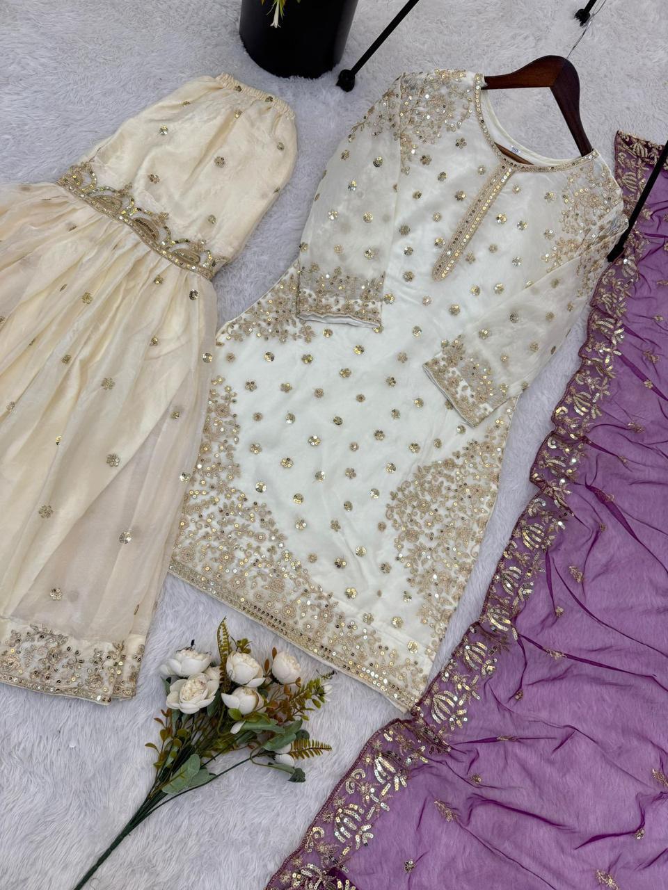 Fendy Silk Gharara Set