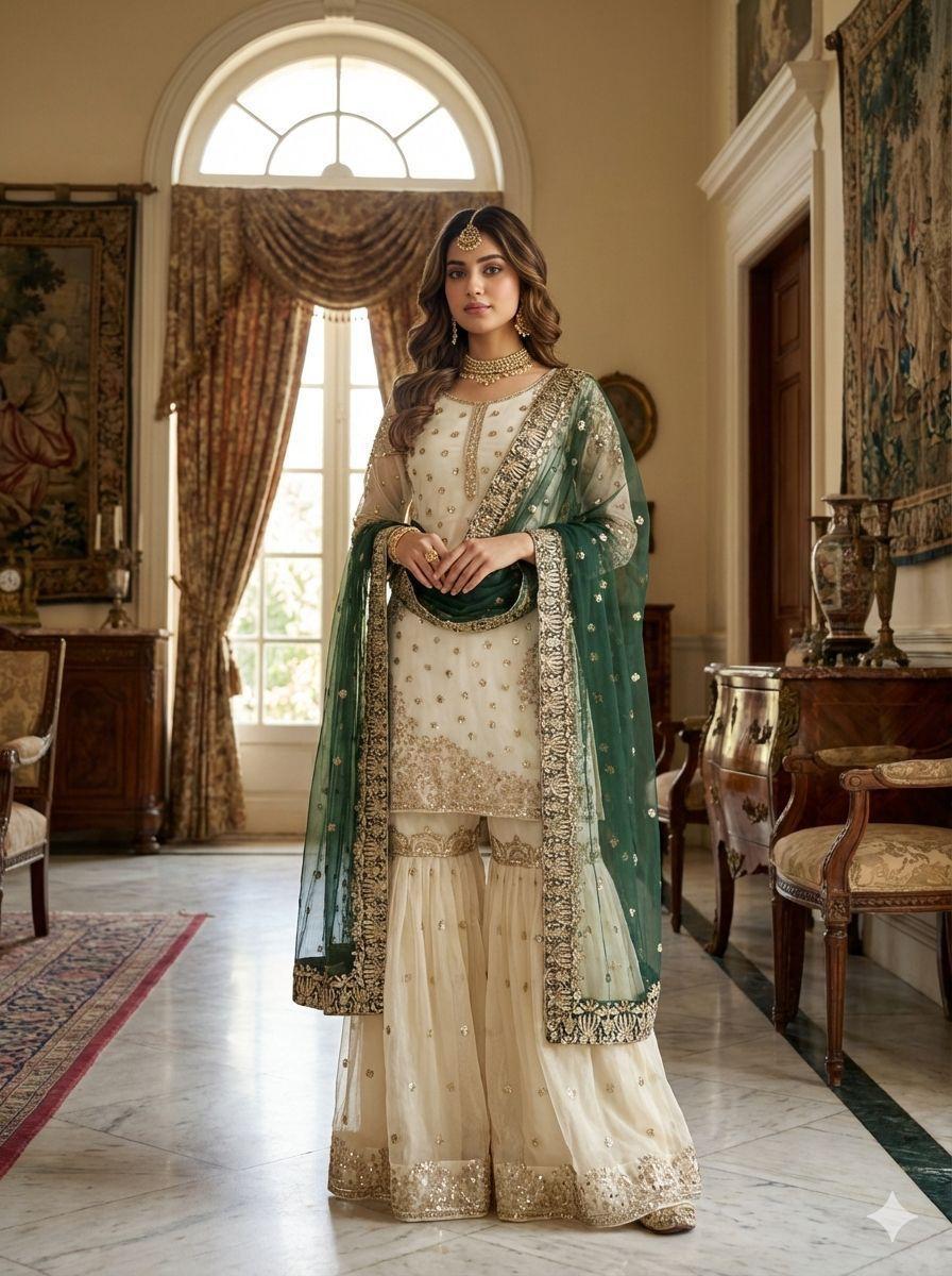 Fendy Silk Gharara Set