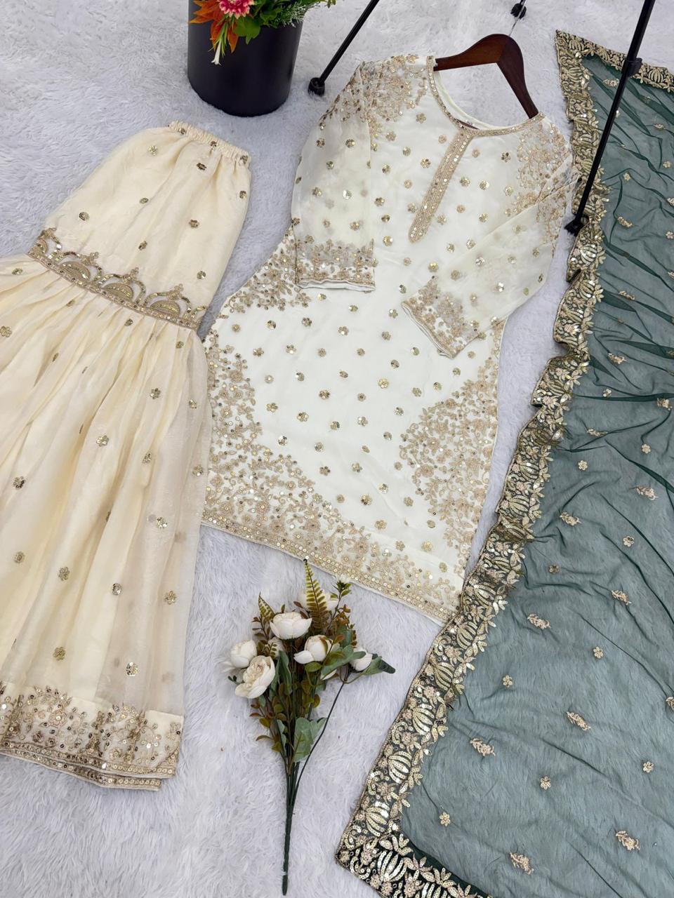 Fendy Silk Gharara Set