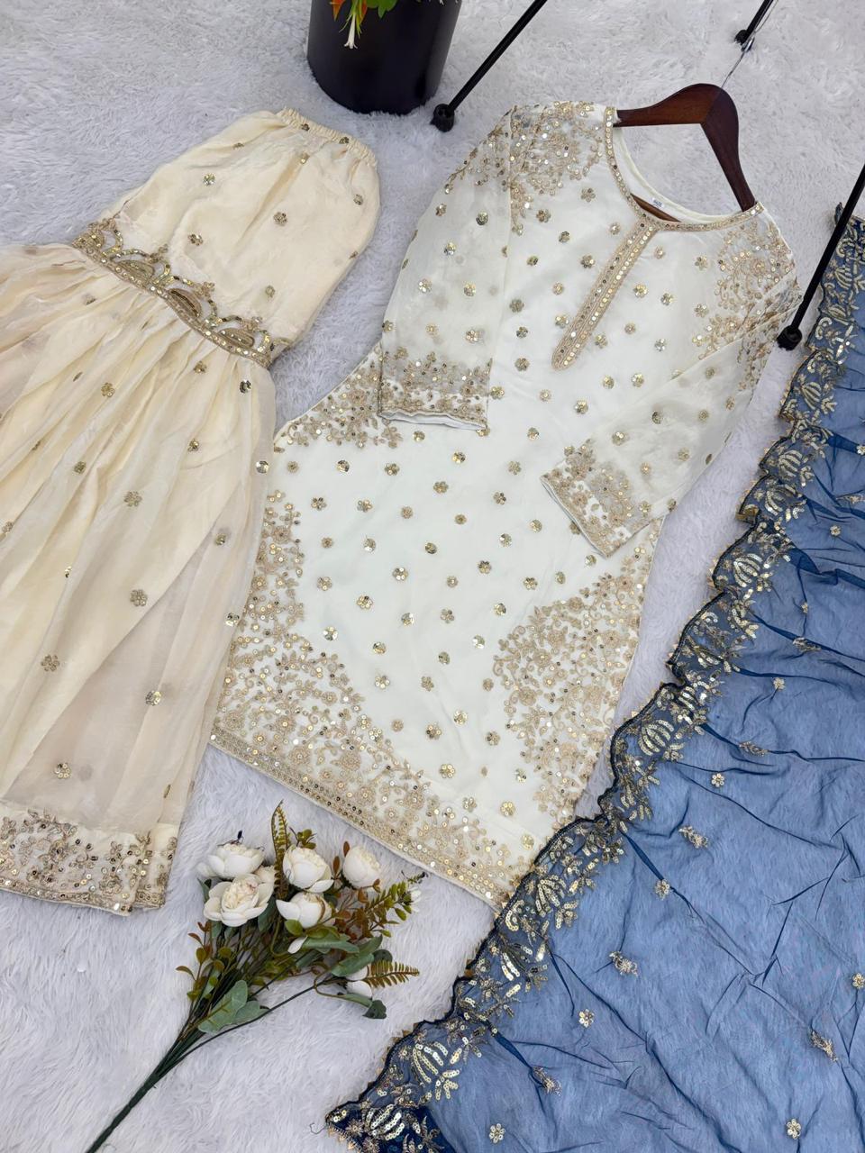 Fendy Silk Gharara Set