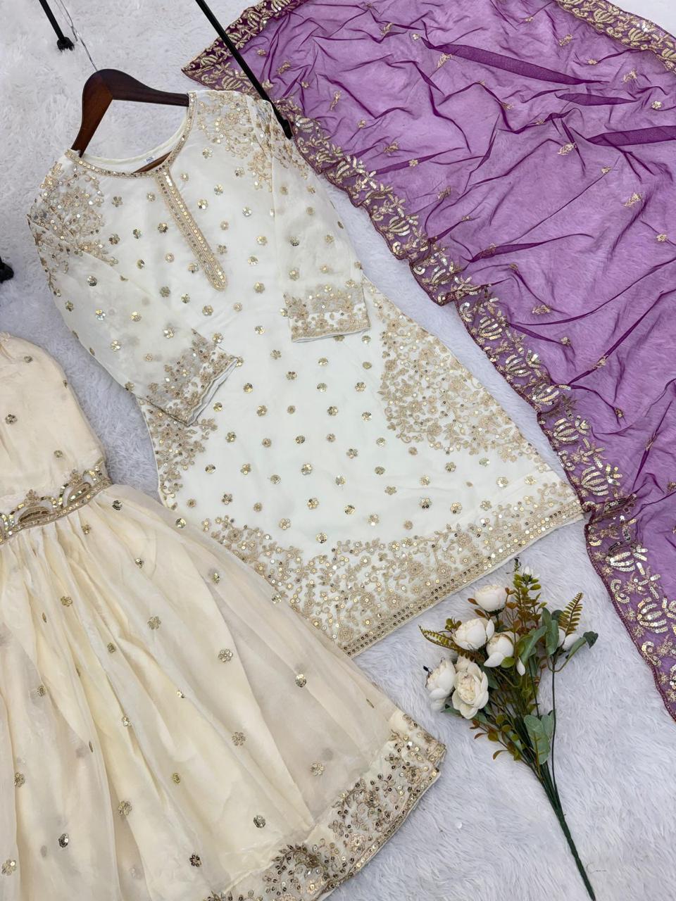 Fendy Silk Gharara Set