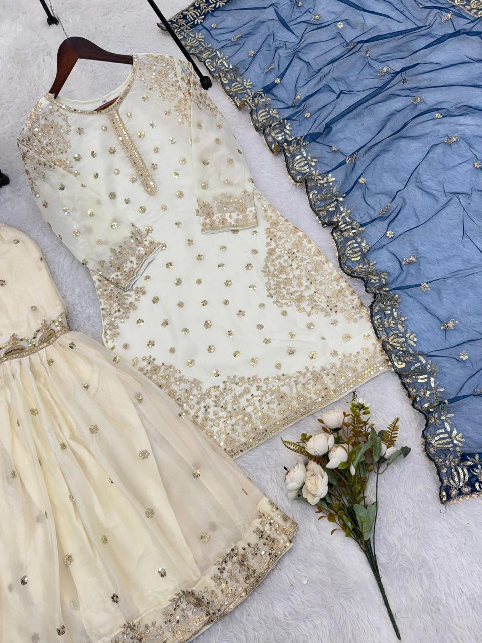 Fendy Silk Gharara Set