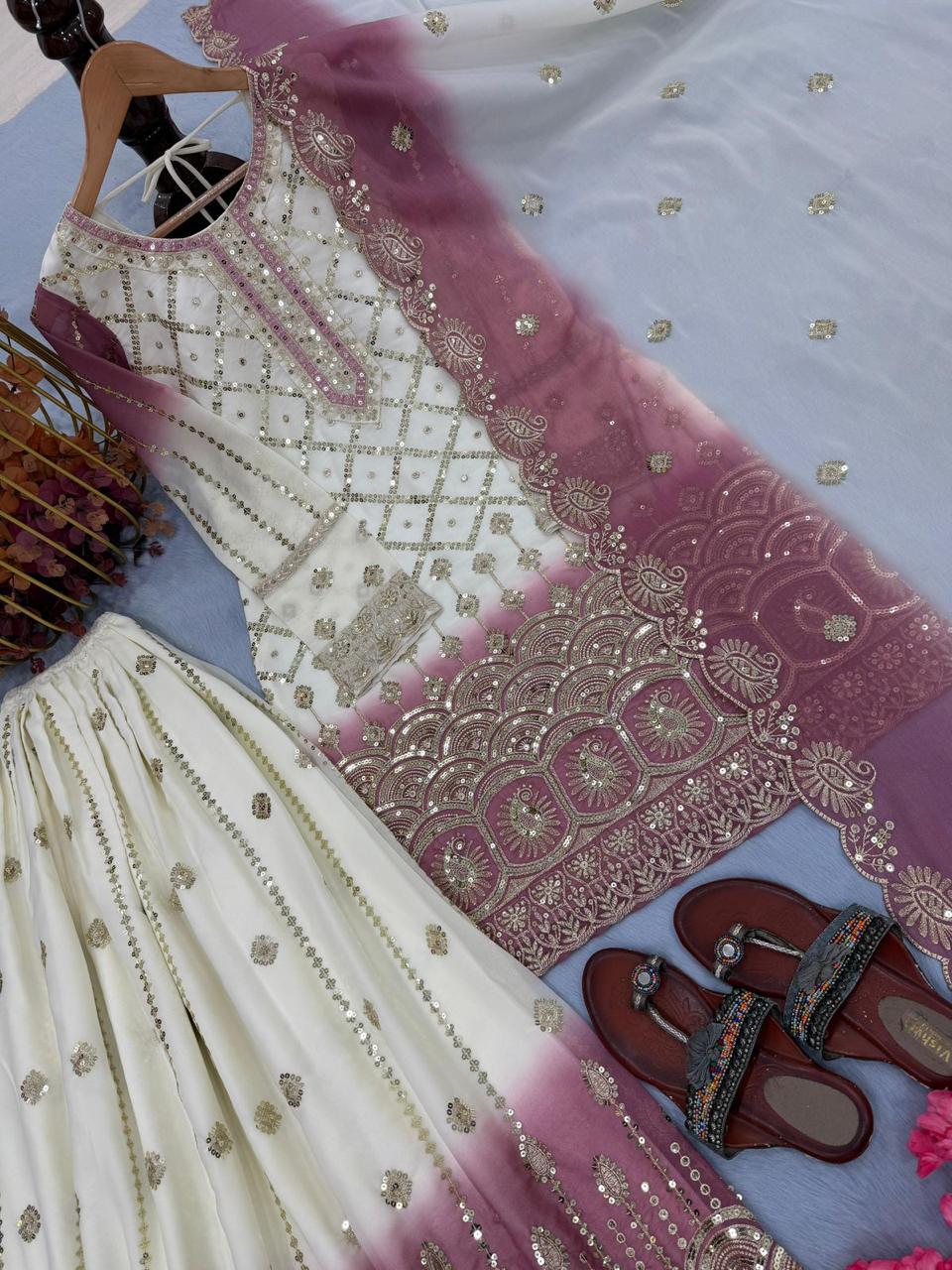 Designer Georgette Palazzo Set