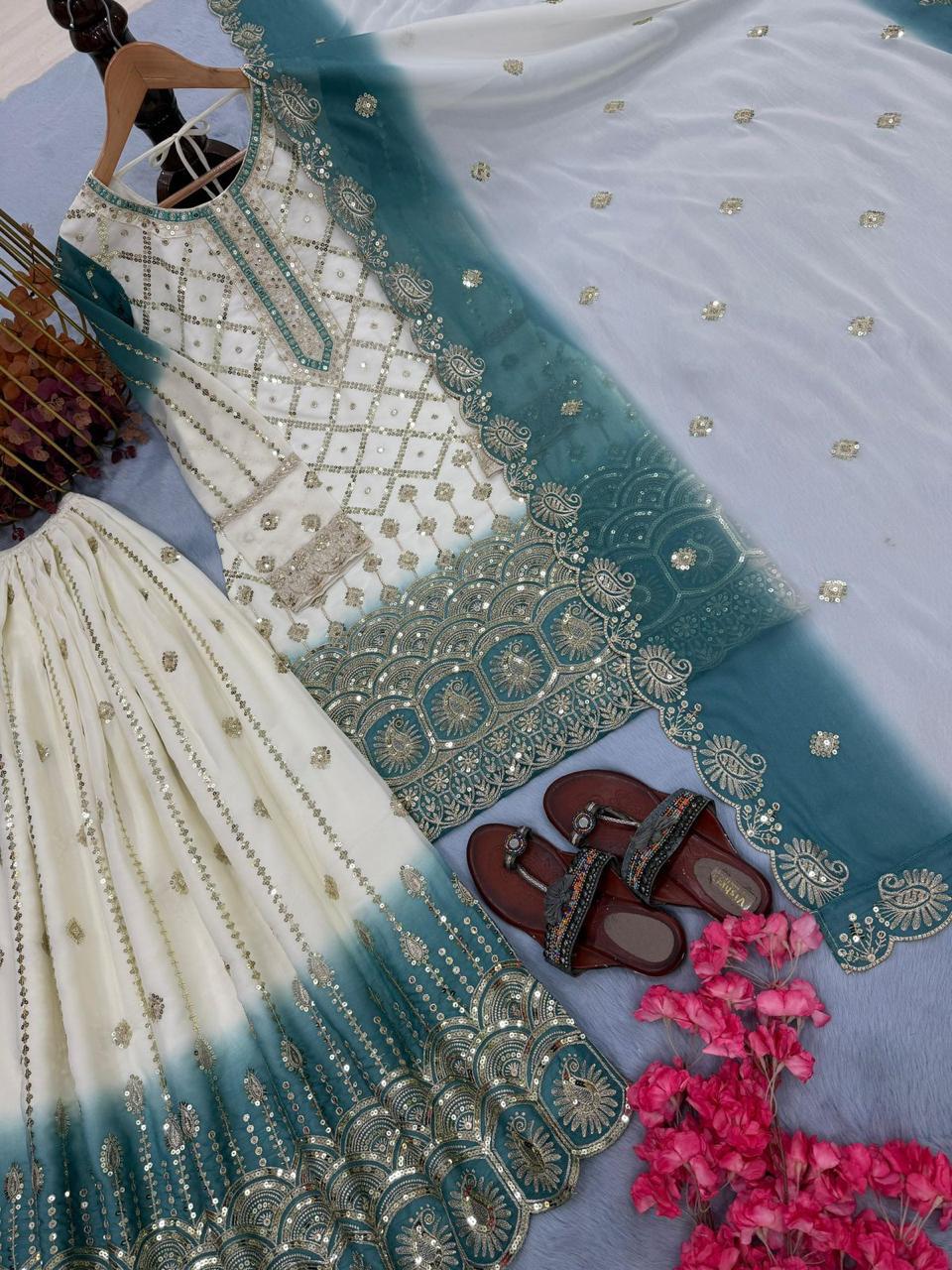 Designer Georgette Palazzo Set