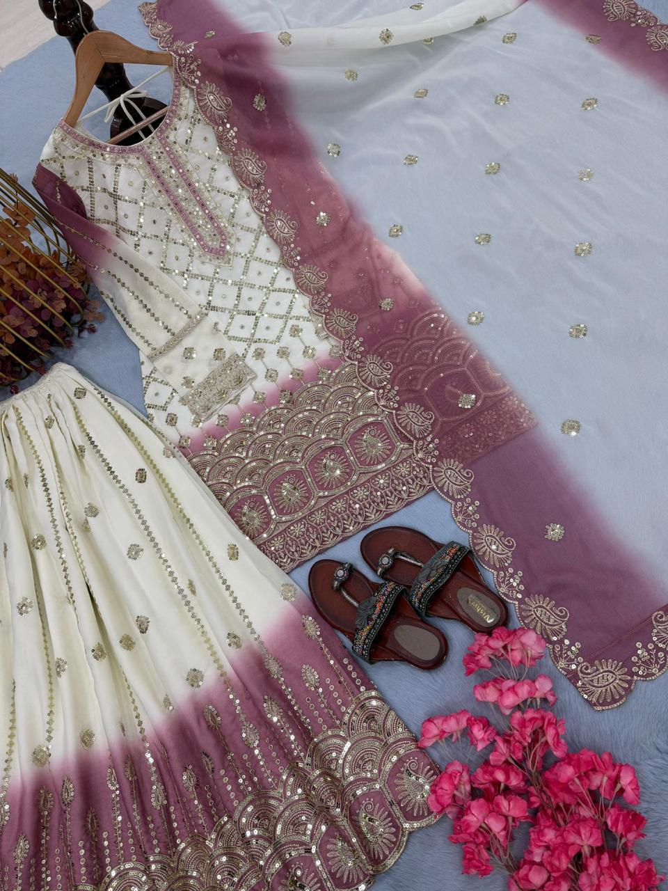 Designer Georgette Palazzo Set