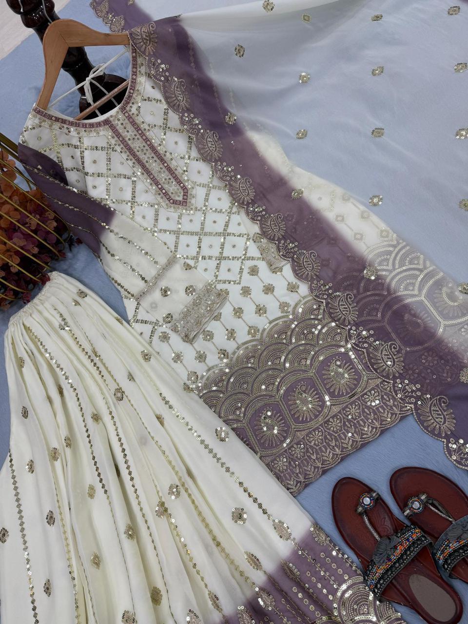 Designer Georgette Palazzo Set