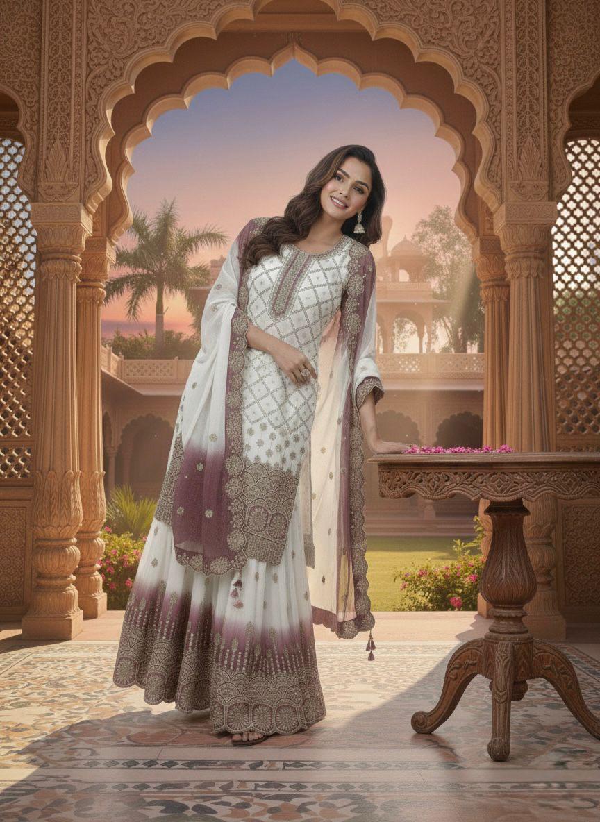 Designer Georgette Palazzo Set