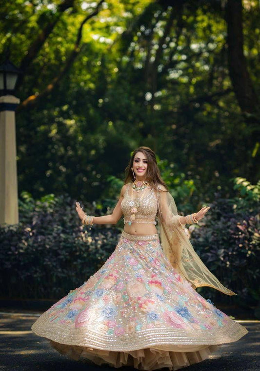 NEW DESIGNER BRIDAL WRAT HEAVY WORK LEHENGAS