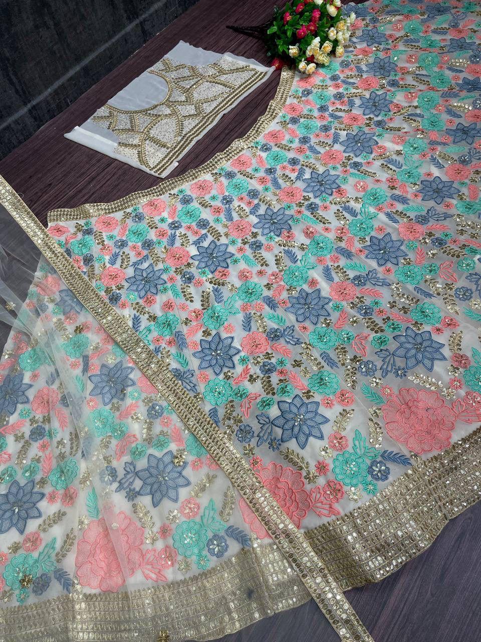 NEW DESIGNER BRIDAL WRAT HEAVY WORK LEHENGAS