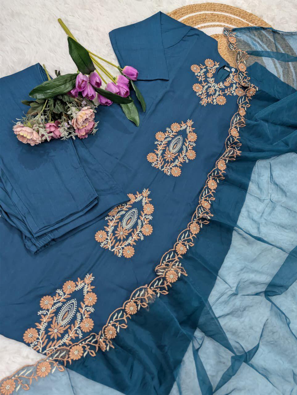 PURE VISCOSE REYON SLUB KURTA SETS