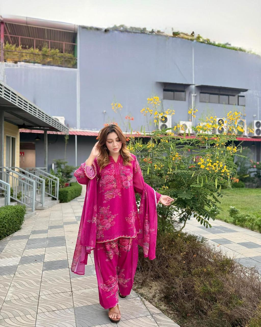 Georgette Dupatta Set