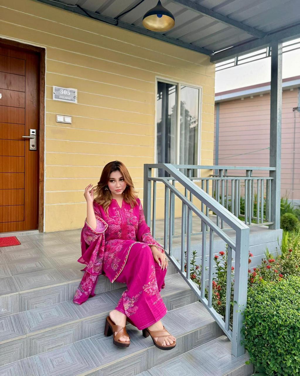 Georgette Dupatta Set