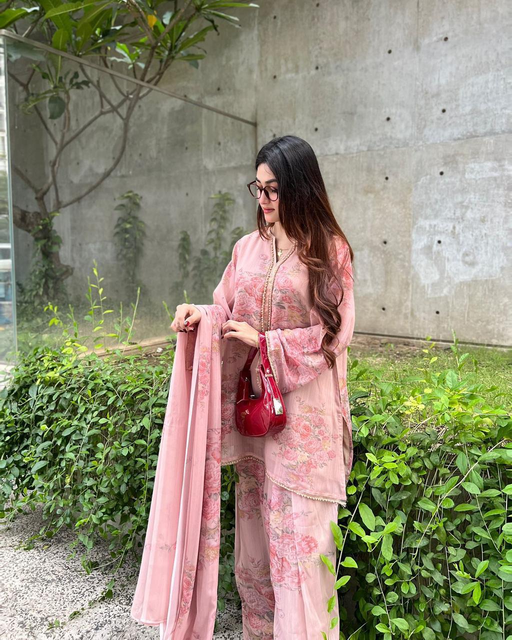 Georgette Dupatta Set