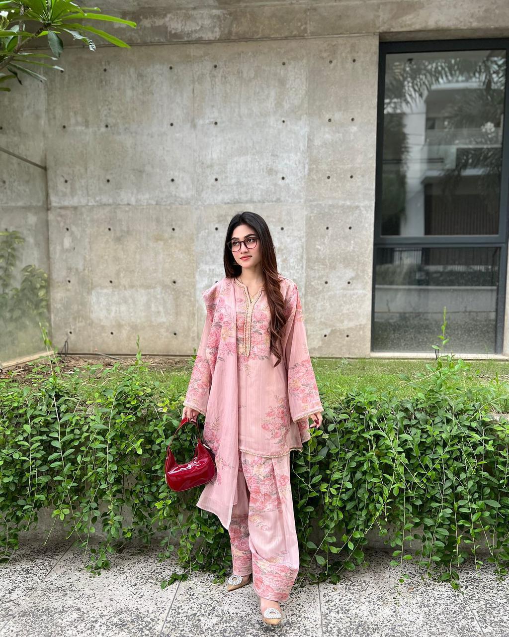 Georgette Dupatta Set