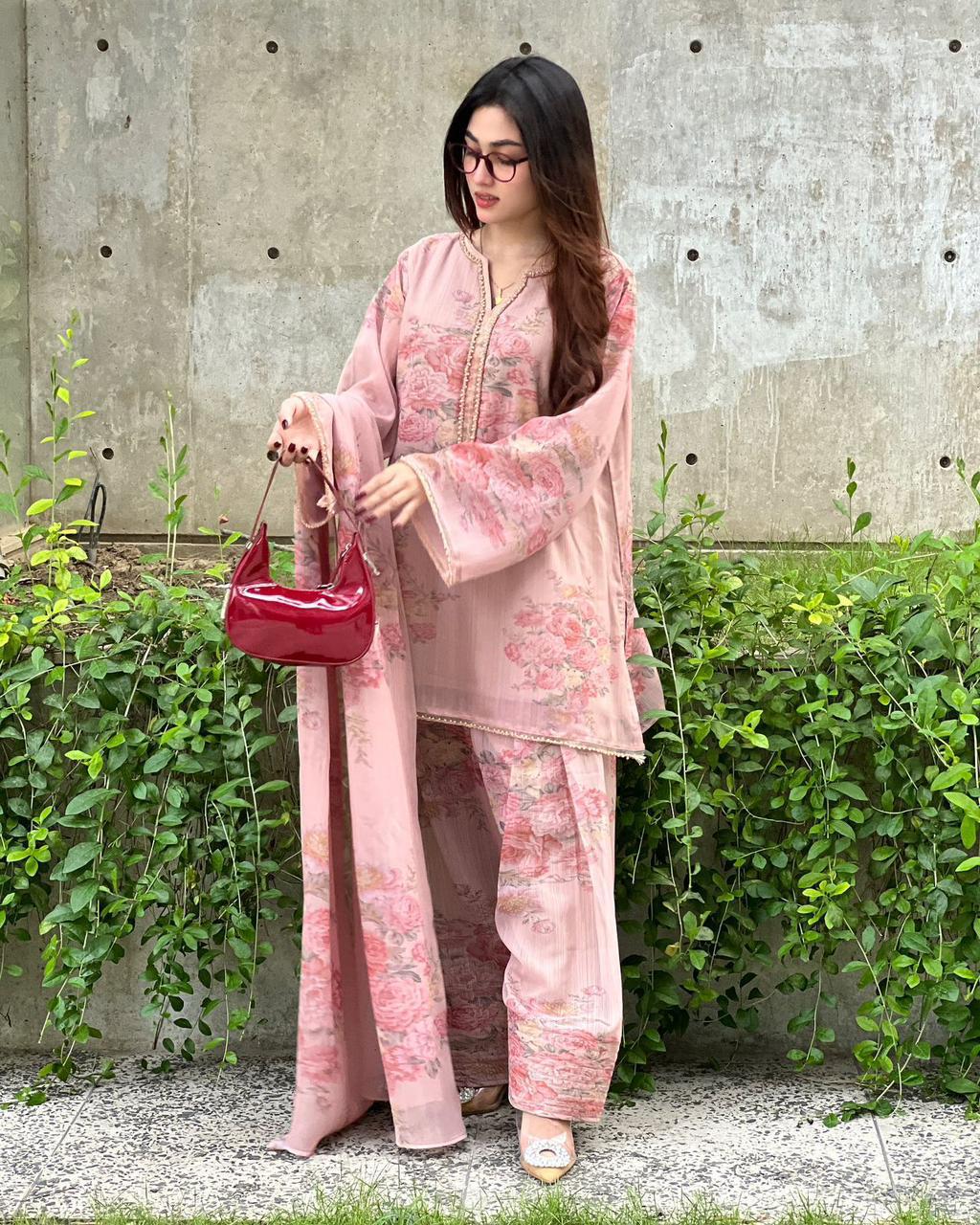 Georgette Dupatta Set