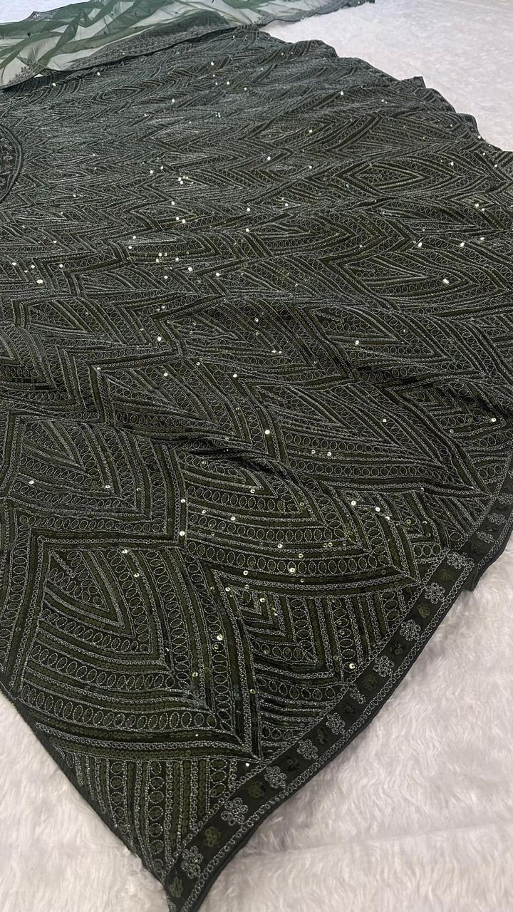 Olive tinted dreamy Lehenga
