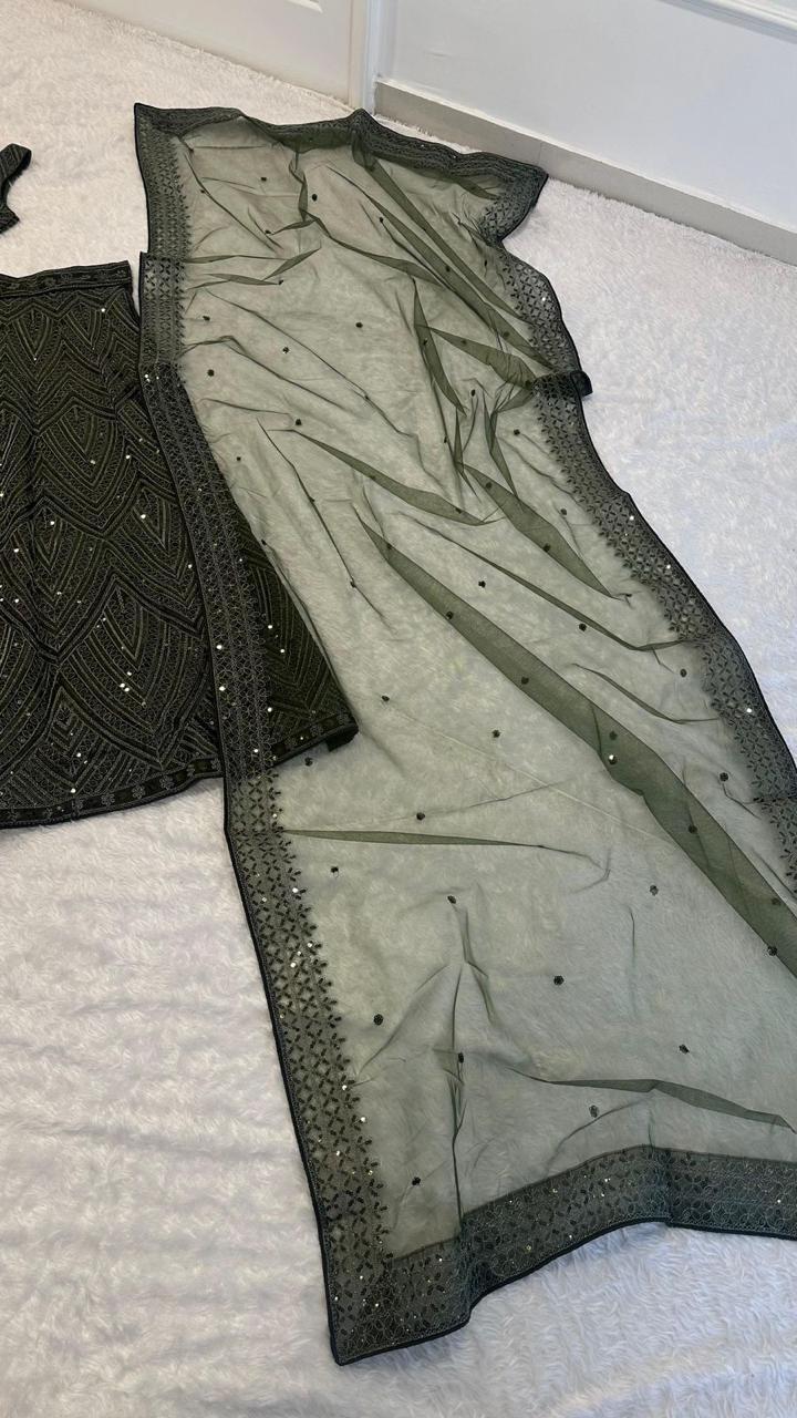 Olive tinted dreamy Lehenga