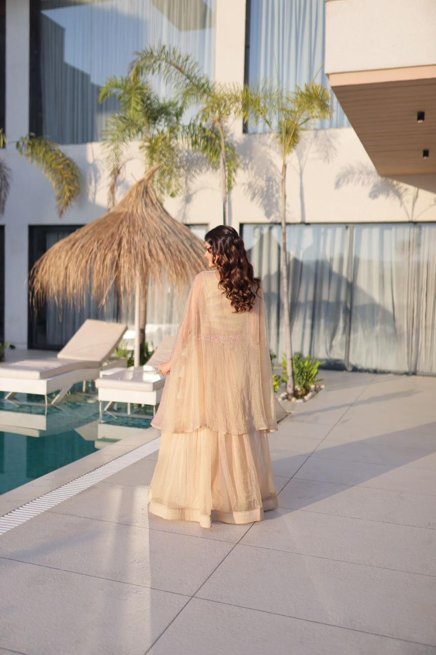 Silk Lehenga Choli with Shrug