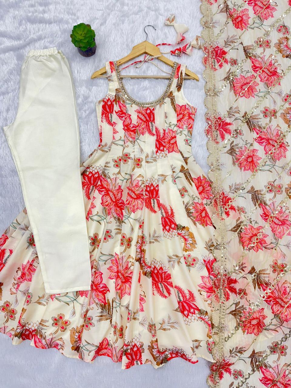 Palazzo with choli and koti