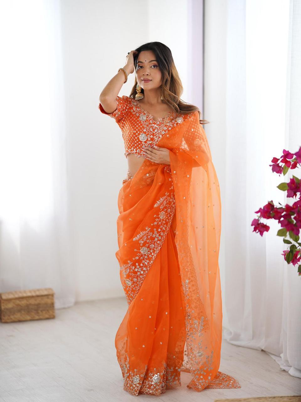 Organza Silk Saree