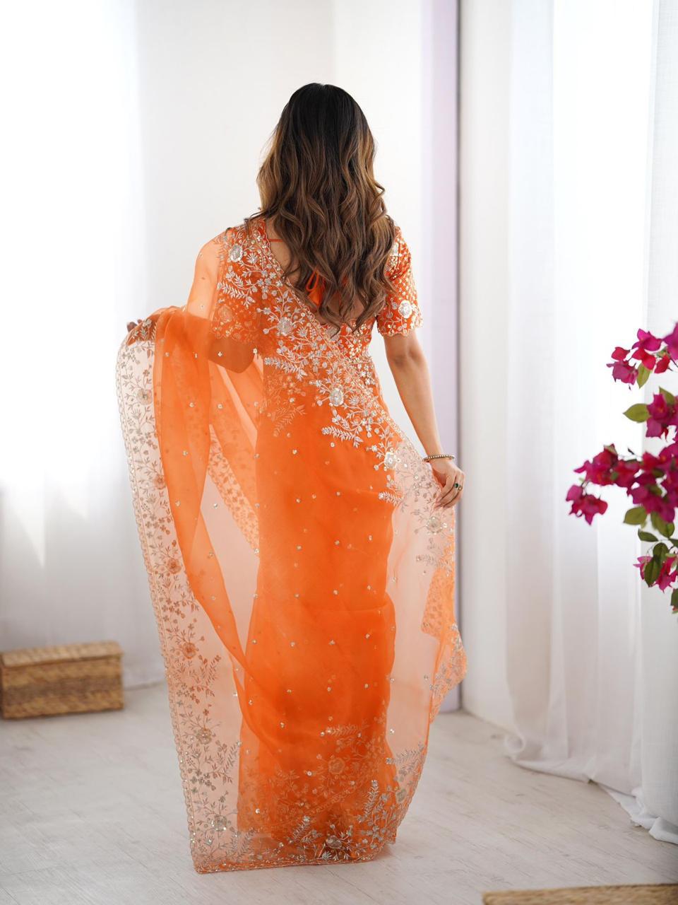 Organza Silk Saree