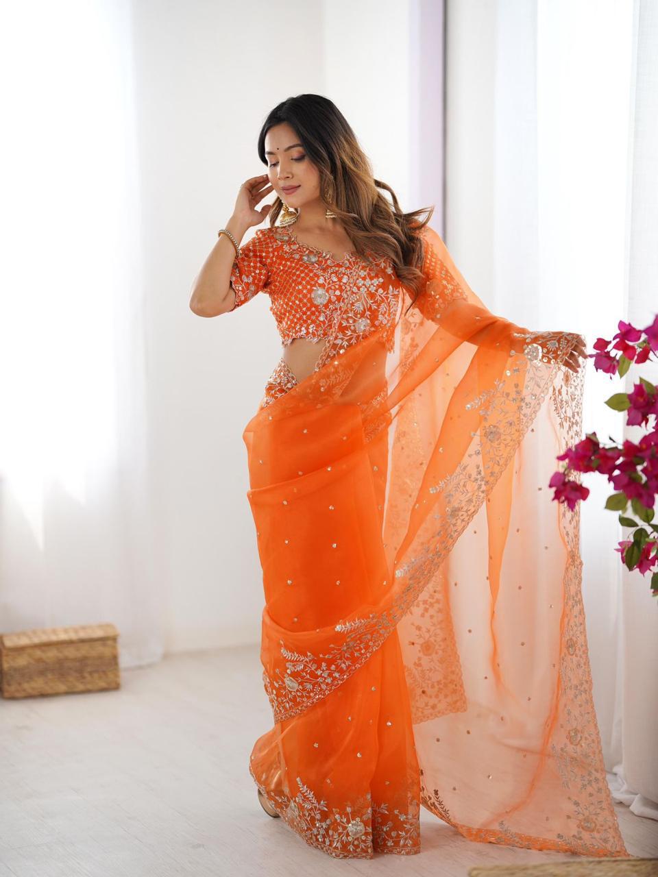 Organza Silk Saree