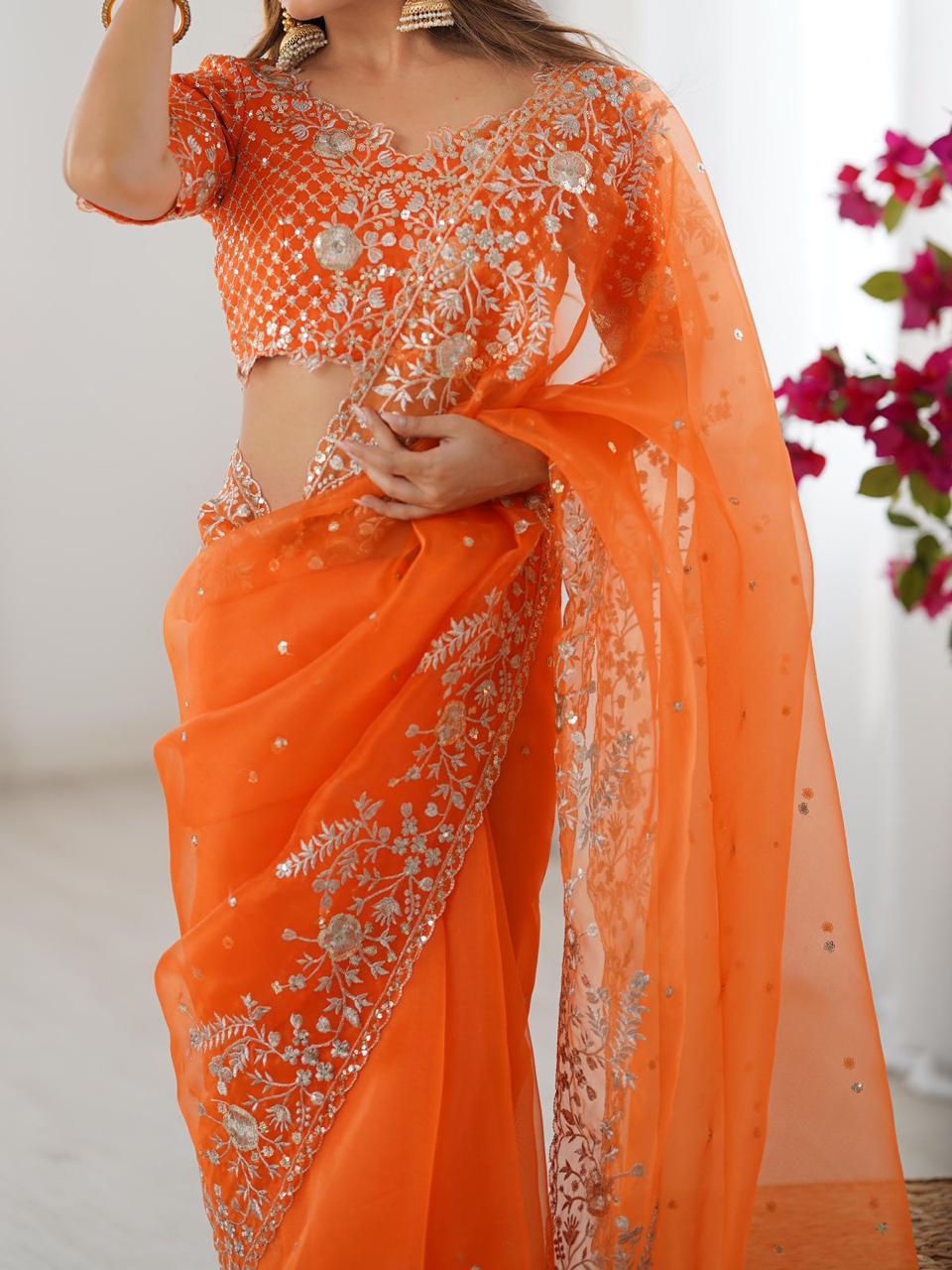 Organza Silk Saree