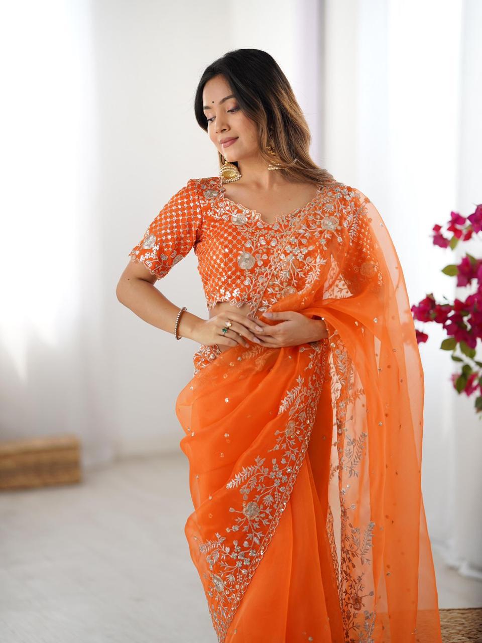 Organza Silk Saree