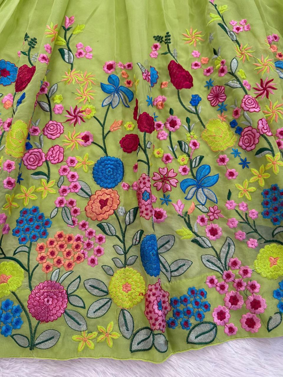 Heavy Organza Silk Lehenga Set