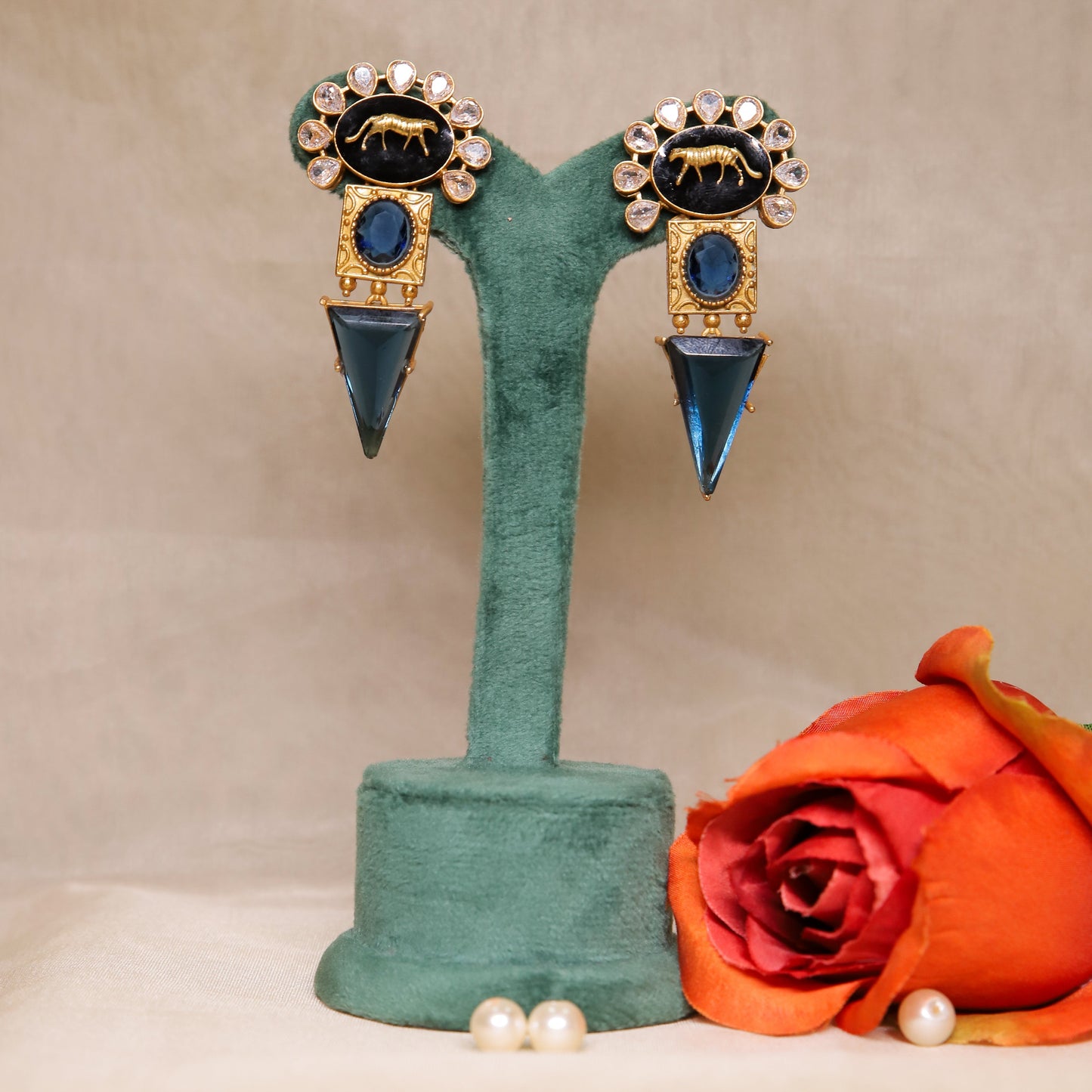 Zevar Club Sabyasachi Inspired Cocktail Drop Earrings