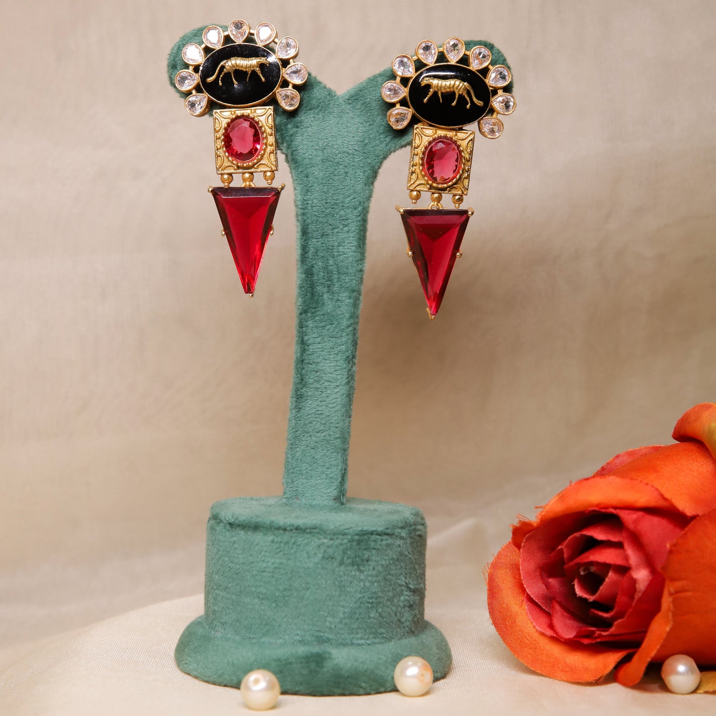 Zevar Club Sabyasachi Inspired Cocktail Drop Earrings