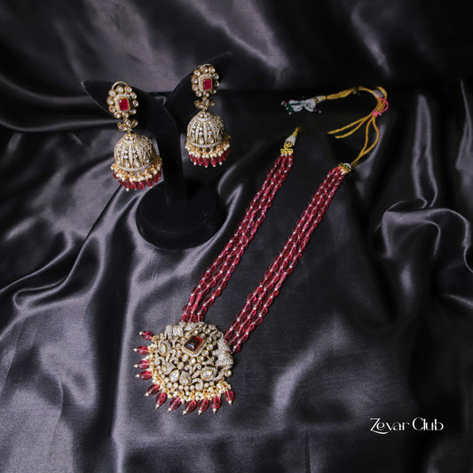 Zevar Club Glamorous Victorian Pink Jewellery Set