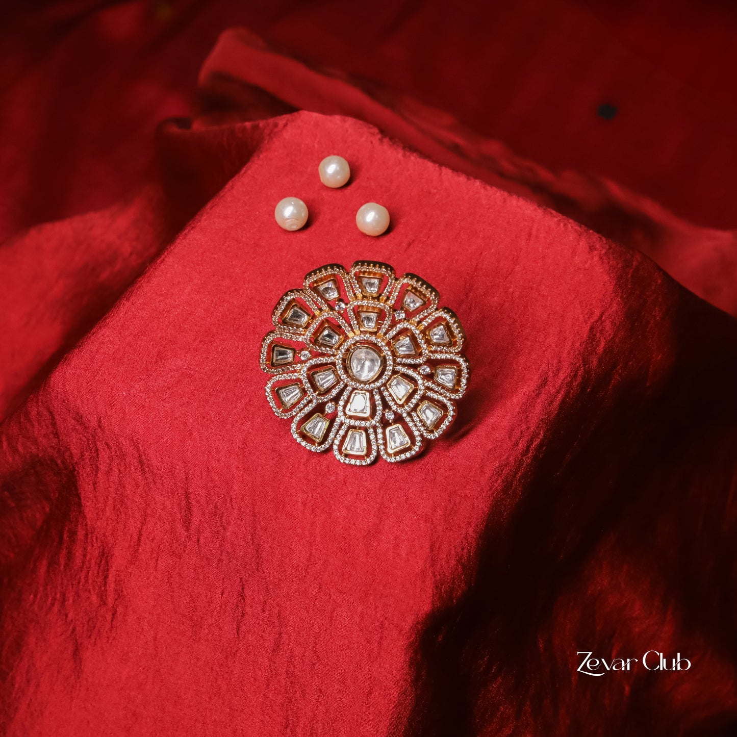 Zevar Club Cocktail Victorian Ring