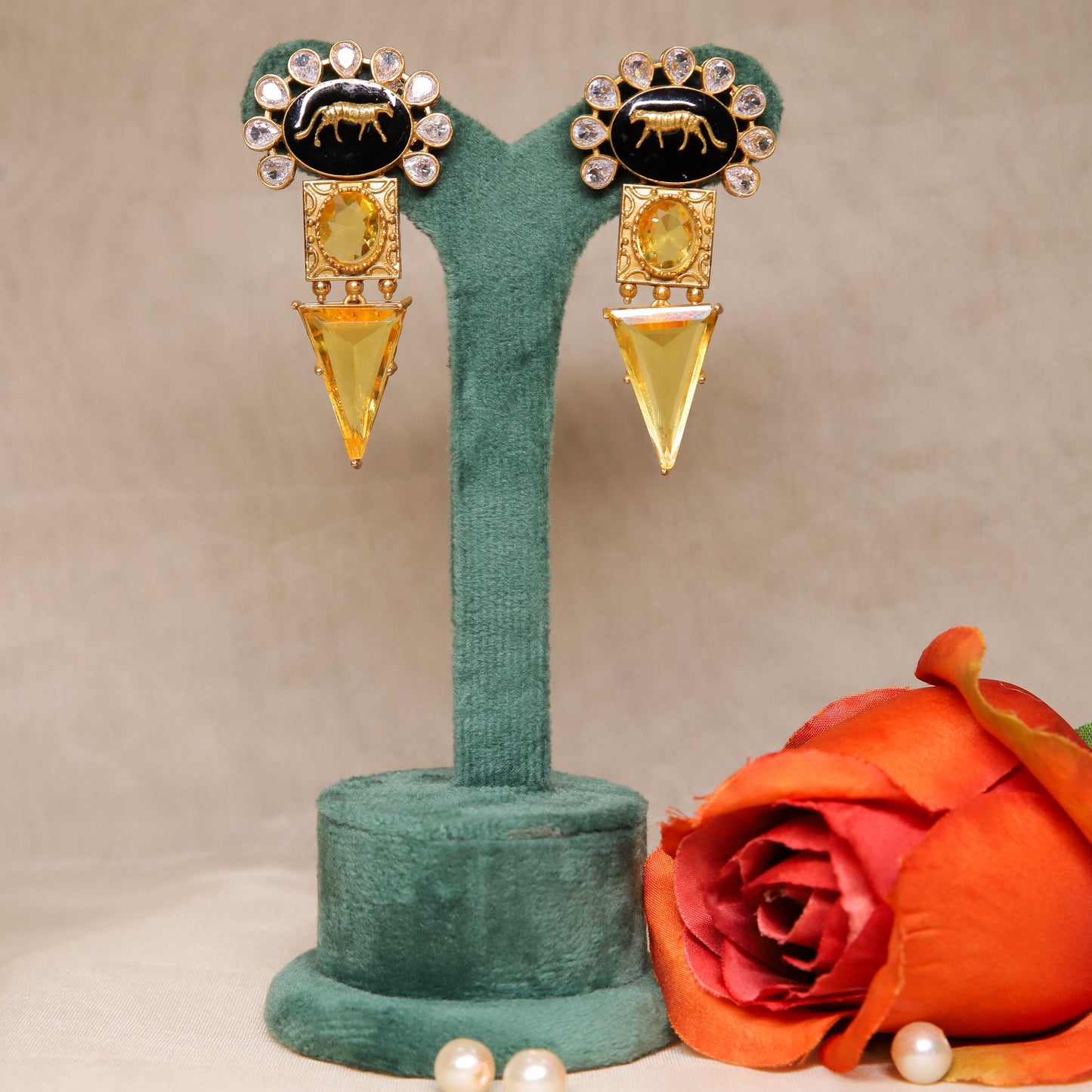 Zevar Club Sabyasachi Inspired Cocktail Drop Earrings