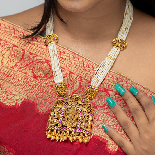 Lakshmi Fine Pearl Long Rajwada Set