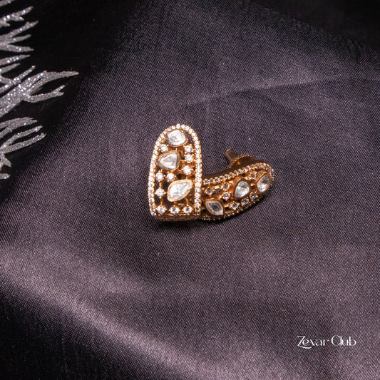 Zevar Club Musafir Uncut Moissanite Studs Earring